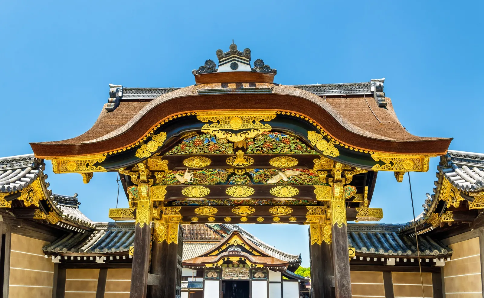 The Karamon gate to Ninomaru Palace at Nijo Castle in Kyoto.