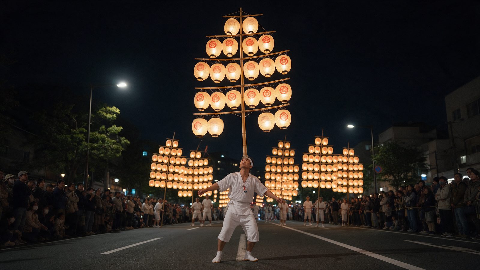 Akita Kanto Matsuri in Akita