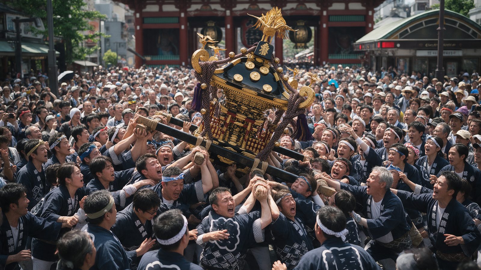Sanja Matsuri in Asakusa Shrine, Tokyo