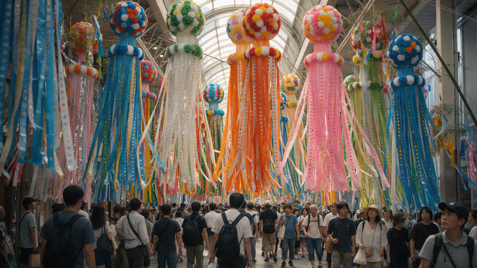 Sendai Tanabata Matsuri in Sendai, Miyagi